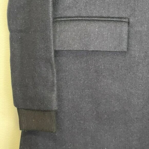 Avec Les Filles Black Wool Coat Removable Hoodie Sweatshirt Insert NWT Small - Picture 10 of 10